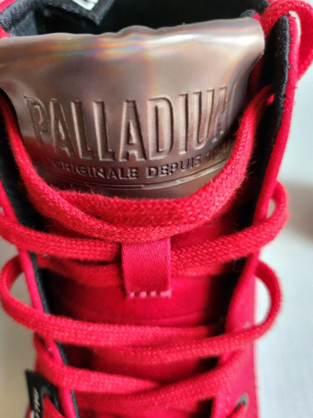 Palladium Women’s Red Canvas Streetwear Platform Boots - Size 6 - Rugged Hig NWT - Picture 12 of 13